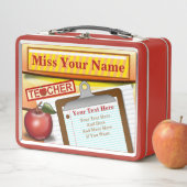 ワールドクパーソナライズされたラス先生メタルランチボックス メタルランチボックス (インサイチュ)