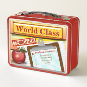 ワールドクパーソナライズされたラス先生メタルランチボックス メタルランチボックス (裏面)