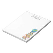 ワールドクラスのブックワーム |幼稚園先生 ノートパッド (回転)