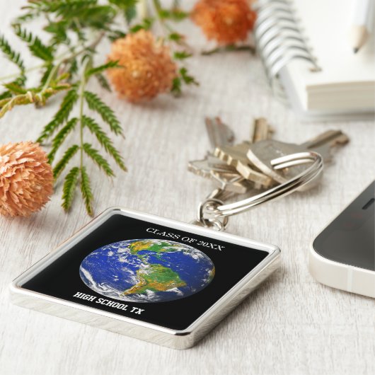 ワールドクラスの卒業式懇親会の好意キーチェーン キーホルダー (側面)