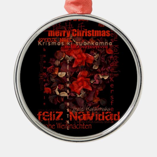 ワールドクリスマスフェリズNavidad Joyeux Noel - メタルオーナメント (正面)