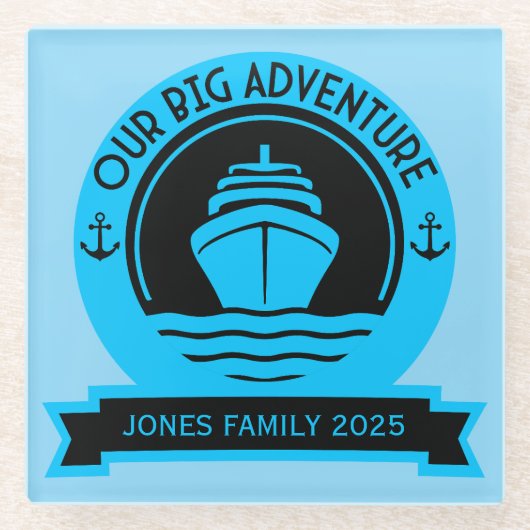 ワールドクルーズ ガラスコースター (正面)