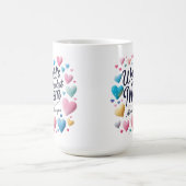 ワールドクールズママカラフル-ハート魔法マグ モーフィングマグカップ (中央)