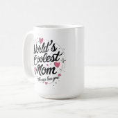 ワールドクールズマ – お洒落 15ozクラシックコーヒー コーヒーマグカップ (正面左)