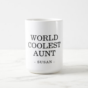 ワールドクールズ叔母カスタム コーヒーマグカップ
