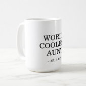 ワールドクールズ叔母カスタム コーヒーマグカップ (正面左)