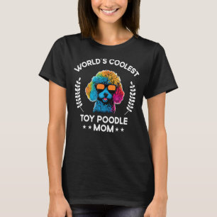ワールドクールズ犬マママママウィメントイプードル Tシャツ