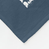 ワールドクールパパの青と白の星J02Z フリースブランケット (角)