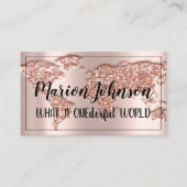 ワールドグローブマップトラベルエージェンシーバラ名声バラブシ 名刺 (正面)