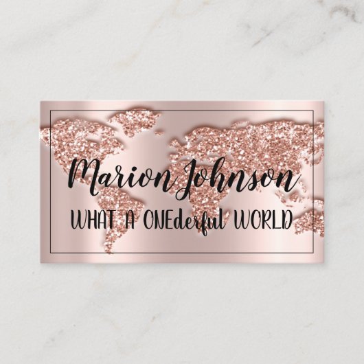 ワールドグローブマップトラベルエージェンシーバラ名声バラブシ 名刺 (正面)