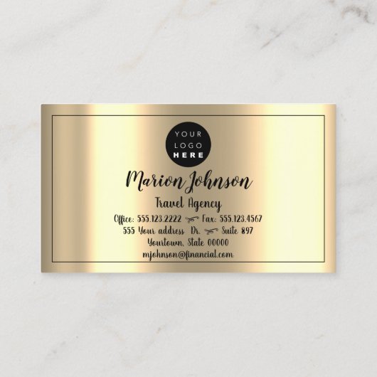 ワールドグローブマップトラベルエージェンシー金ゴールドバラ金ゴールド 名刺 (裏面)