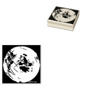 ワールドグローブ写真アートトート ラバースタンプ (押印)