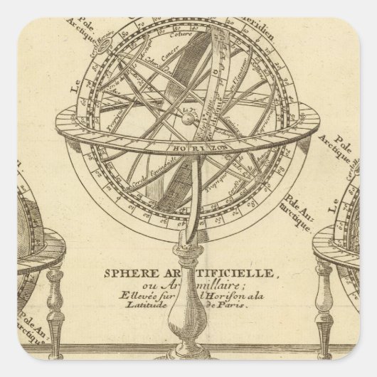 ワールドグローブ スクエアシール (正面)