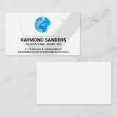 ワールドグローブ | 線デザイン 名刺 (正面/裏面)