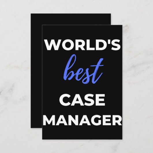 ワールドケース最高のマネージャ サンキューカード (正面/裏面)