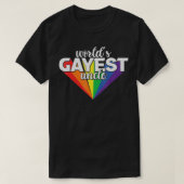ワールドゲイエストアンクルLGBTプライドグンクル誇りを持ったゲイUN Tシャツ (デザイン正面)