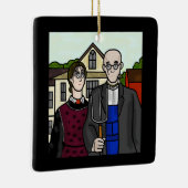 ワールドゴシックデイアメリカンゴシックオーナメント セラミックオーナメント (右)