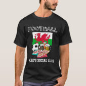 ワールドサッカーサッカービールピザウェールズ Tシャツ (正面)