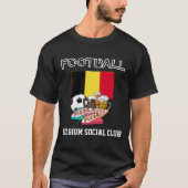 ワールドサッカーサッカービールピザベルギー Tシャツ (正面)