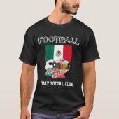 ワールドサッカーサッカービールピザメキシコ Tシャツ (正面)