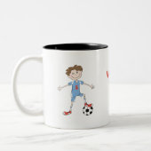 ワールドサッカー最高のコーチー ツートーンマグカップ (左)