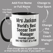 ワールドサッカー最高のチームマネージャー マグカップ