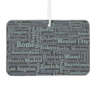 ワールドシティズカーの空気清浄機 カーエアーフレッシュナー