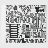 ワールドシティズラッピング紙 ラッピングペーパー (フラット)