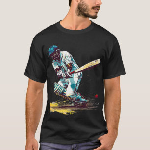 ワールドシリーズクリケットデジタルアート Tシャツ