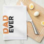 ワールドシ最高のェフパパEver キッチンタオル (四つ折り)