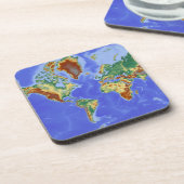 ワールドジオグラフィック国際的マップ コースター (左側)
