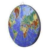 ワールドジオグラフィック国際的マップ ダーツボード (正面右)