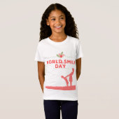 ワールドスマイルデイtシャツデザイン tシャツ (正面フル)
