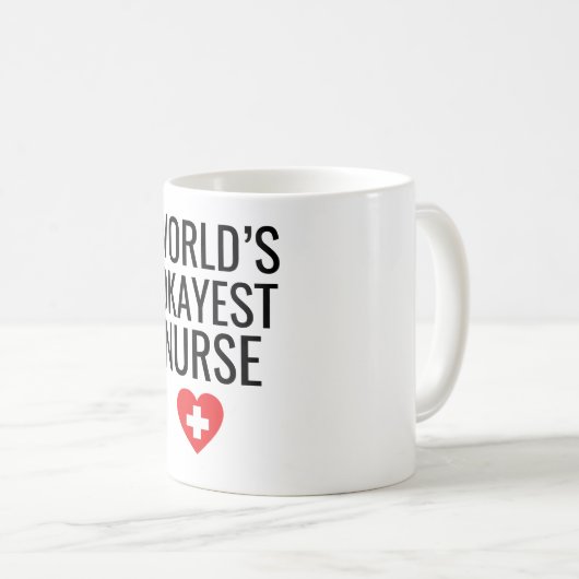 ワールドズオカイストナース コーヒーマグカップ (正面右)