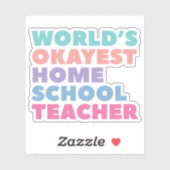 ワールドズオカイストホームスクール先生 シール (シート)