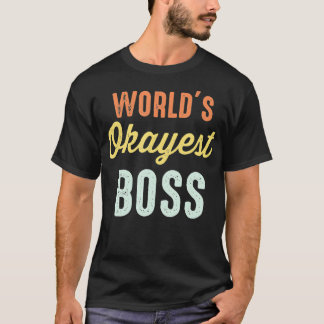 ワールドズオカイストボスおもしろいレトロヴィンテージ Tシャツ