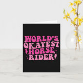 ワールドズオケイストホースライダー馬好き馬術 カード (黄色い花)