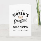 ワールドズグレストグランドパタイポグラフィハッピーバースデー カード (正面)