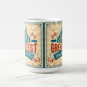 ワールドズグレスト祖父勇気付けられる コーヒーマグカップ (中央)