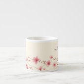 ワールドズグ最高のーマン – パステルフローラパーソナライズされた エスプレッソカップ (正面)