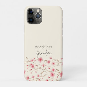 ワールドズグ最高のーマン – パステルフローラパーソナライズされた iPhone 11 PROケース