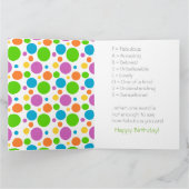 ワールドズスウィート叔母誕生日 カード (内部)