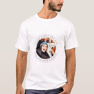 ワールドズドッグ最高のパパクラシックシンプルの写真 Tシャツ
