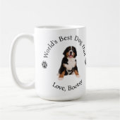 ワールドズドッグ最高のパパバーネーズマウンテンのパーソナライズ コーヒーマグカップ (左)