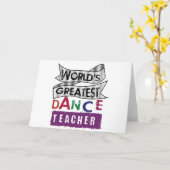 ワールドズベストダンス先生 カード (黄色い花)