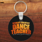 ワールドズベストダンス先生 キーホルダー (正面)