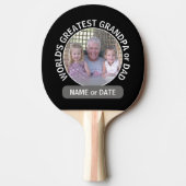 ワールドズベストパパグランドパカスタム写真テンプレート 卓球ラケット (正面)