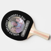 ワールドズベストパパグランドパカスタム写真テンプレート 卓球ラケット (横)