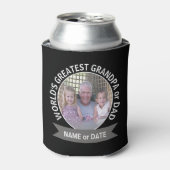 ワールドズベストパパグランドパカスタム写真テンプレート 缶クーラー (缶正面)