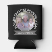 ワールドズベストパパグランドパカスタム写真テンプレート 缶クーラー (裏面)